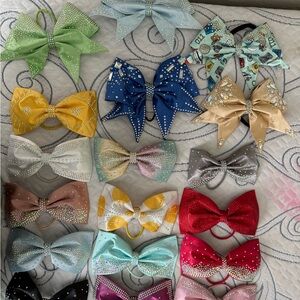 Cheer bows Colorful Kids Hair Bow Set 15- 29 each
